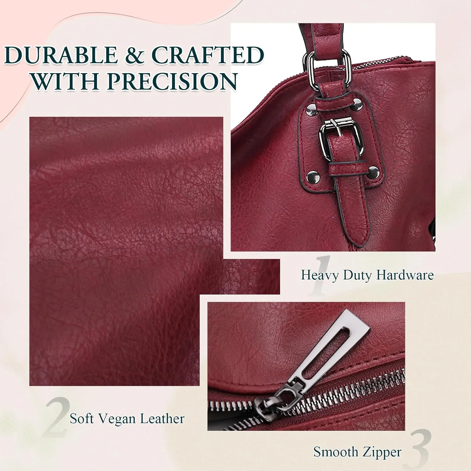 VX VONXURY Hobo Bag for Women, Tote Bag Shoulder Crossbody Bags Satchel Purses for Women