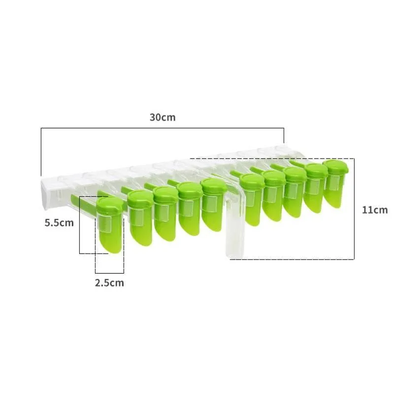 Wall-Mounted Spice Organizer - Seasoning Rack for Kitchen Storage
