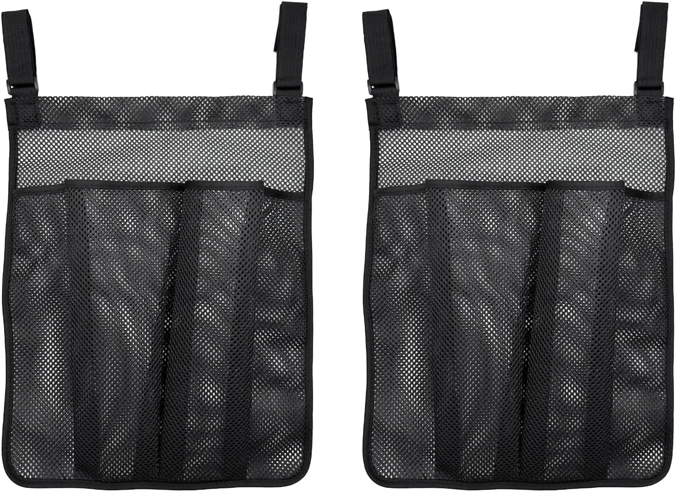 Wanty 2 Pack Trampoline Shoes Bag, Trampoline Storage Mesh Bag with Adjustable Strap, Shoes Organizer Trampoline Accessories for Children Kids