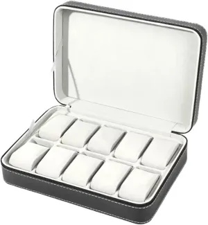 Watch Case 10 Grid Multifunctional Watch Collectibles Large Capacity Watch Organizers Watch Display Trays Watch Storage Watch Display Box