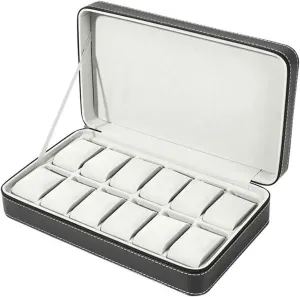 Watch Case 12 Grid Multifunctional Watch Display Trays Watch Collectibles Large Capacity Watch Organizers Watch Storage Watch Display Box