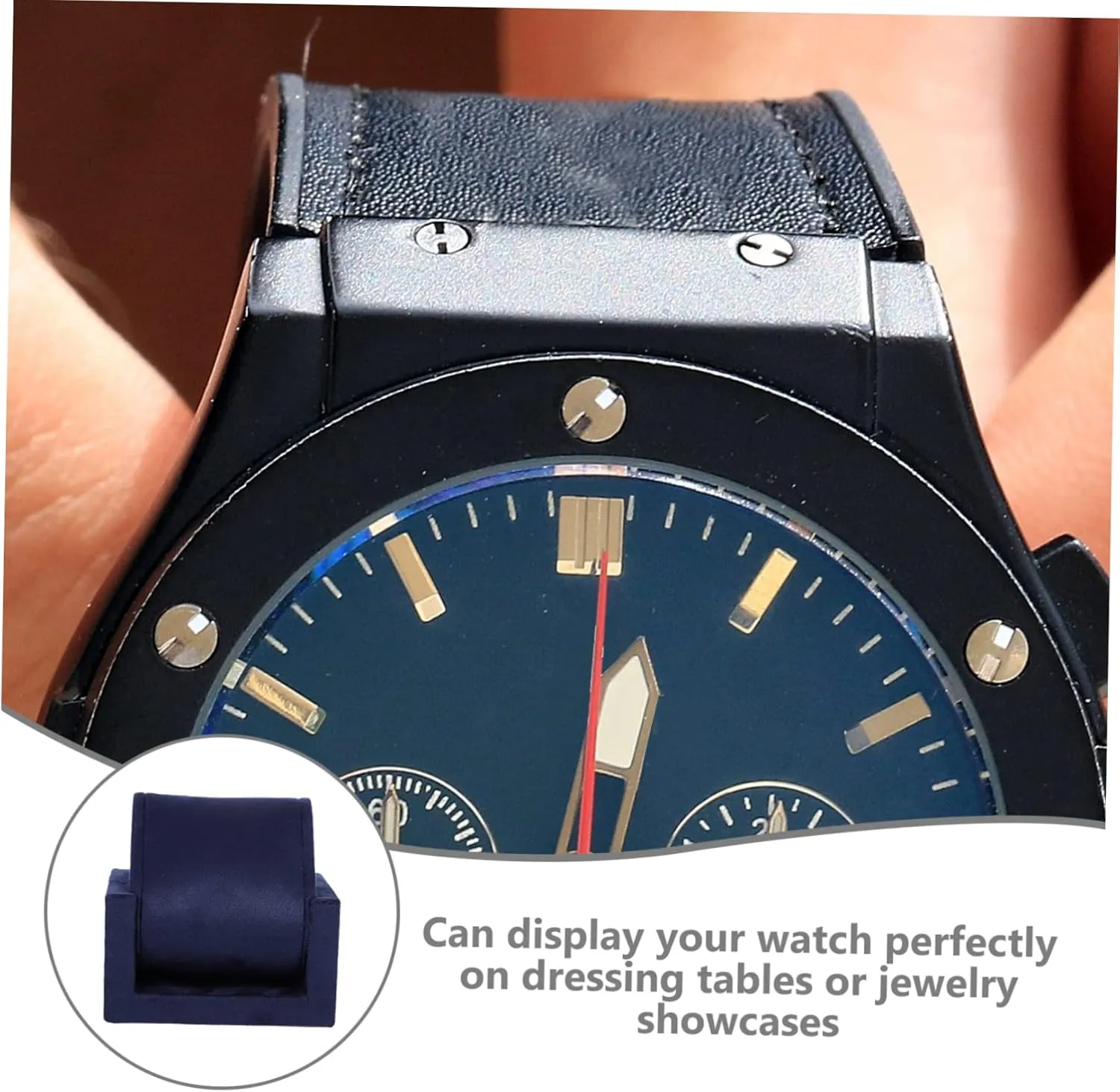Watch Display Stand Moveable Holder Elegant Showcase Organizer for Men and Women Prevents Scratches Design for Home Decor