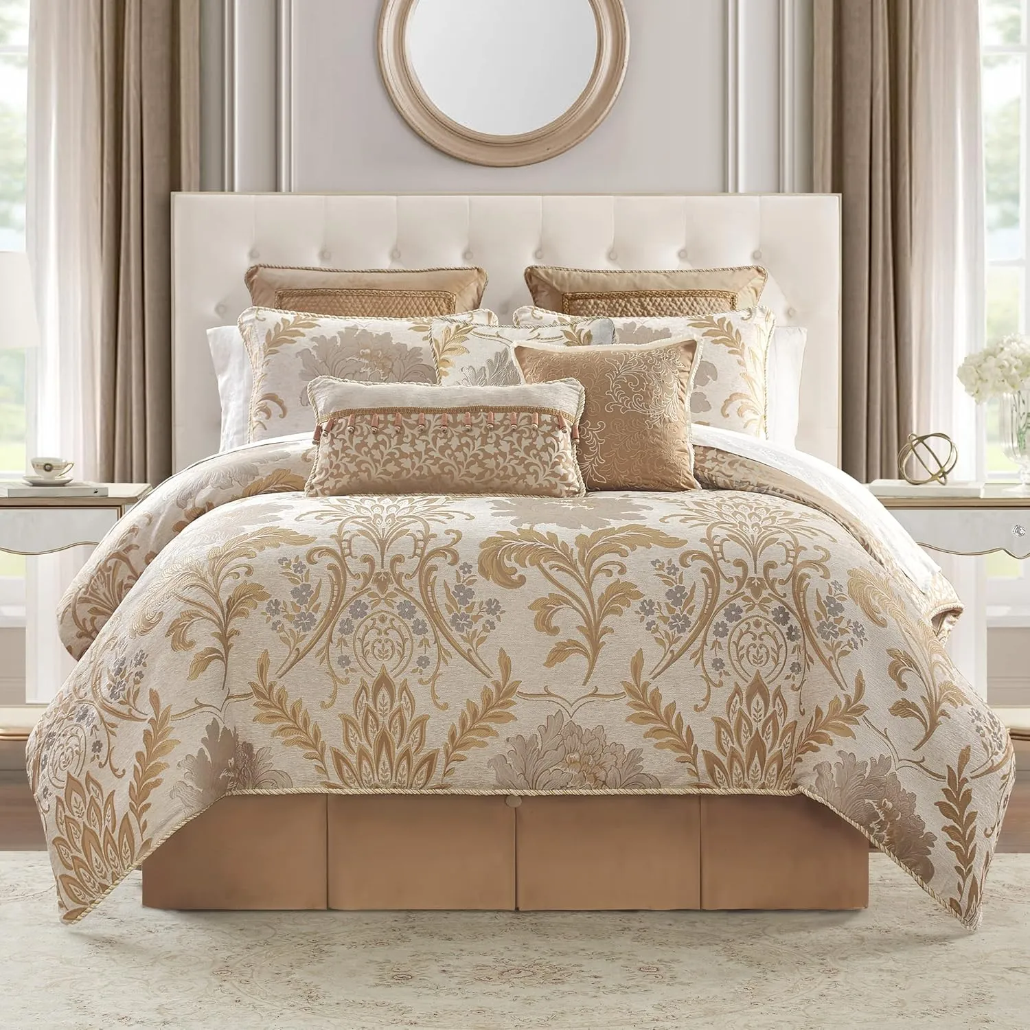 Waterford Anera Queen 6PC Comforter Set Gold