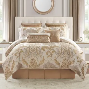 Waterford Anera Queen 6PC Comforter Set Gold