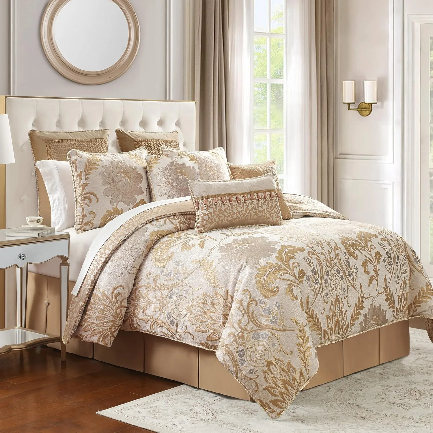 Waterford Anera Queen 6PC Comforter Set Gold