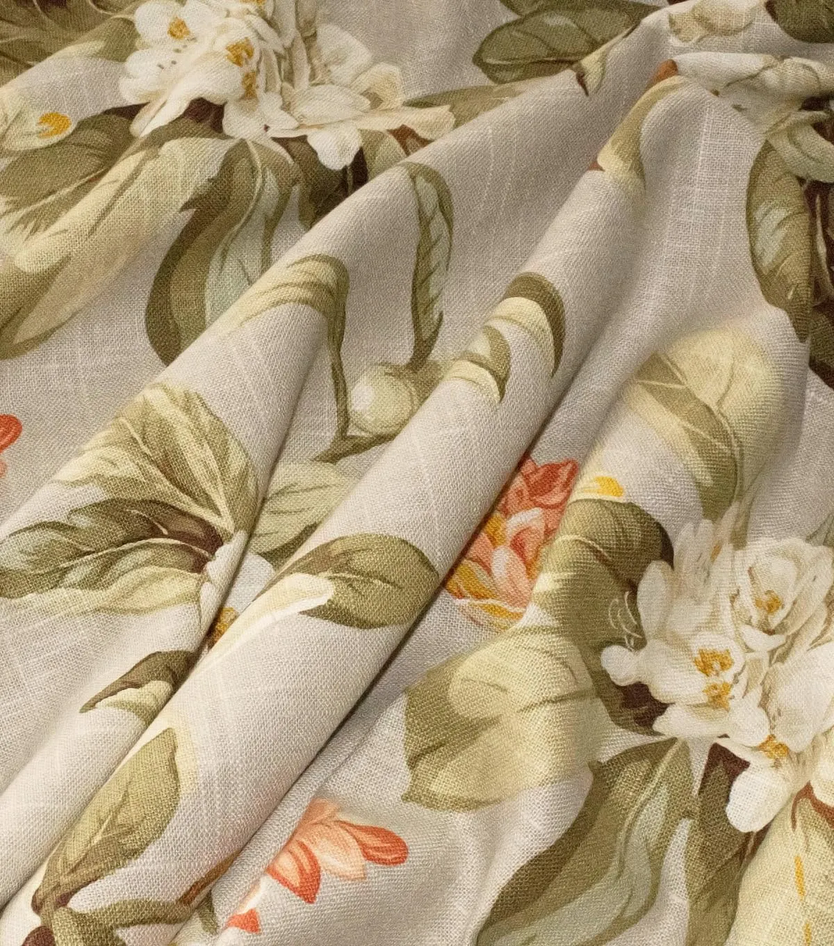 Waverly - Premium Printed Linen Fabric by The Yard, Floral Inspired, DIY, Craft, Project, Sewing, Designer Upholstery and Home Decor, 54" Wide (Live Artfully Collection, Shadow)