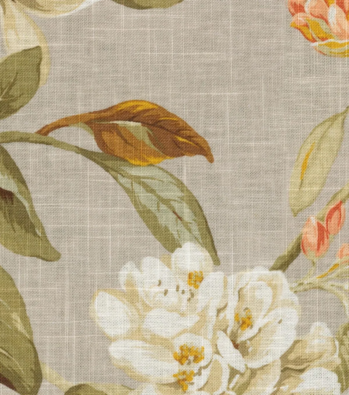 Waverly - Premium Printed Linen Fabric by The Yard, Floral Inspired, DIY, Craft, Project, Sewing, Designer Upholstery and Home Decor, 54" Wide (Live Artfully Collection, Shadow)