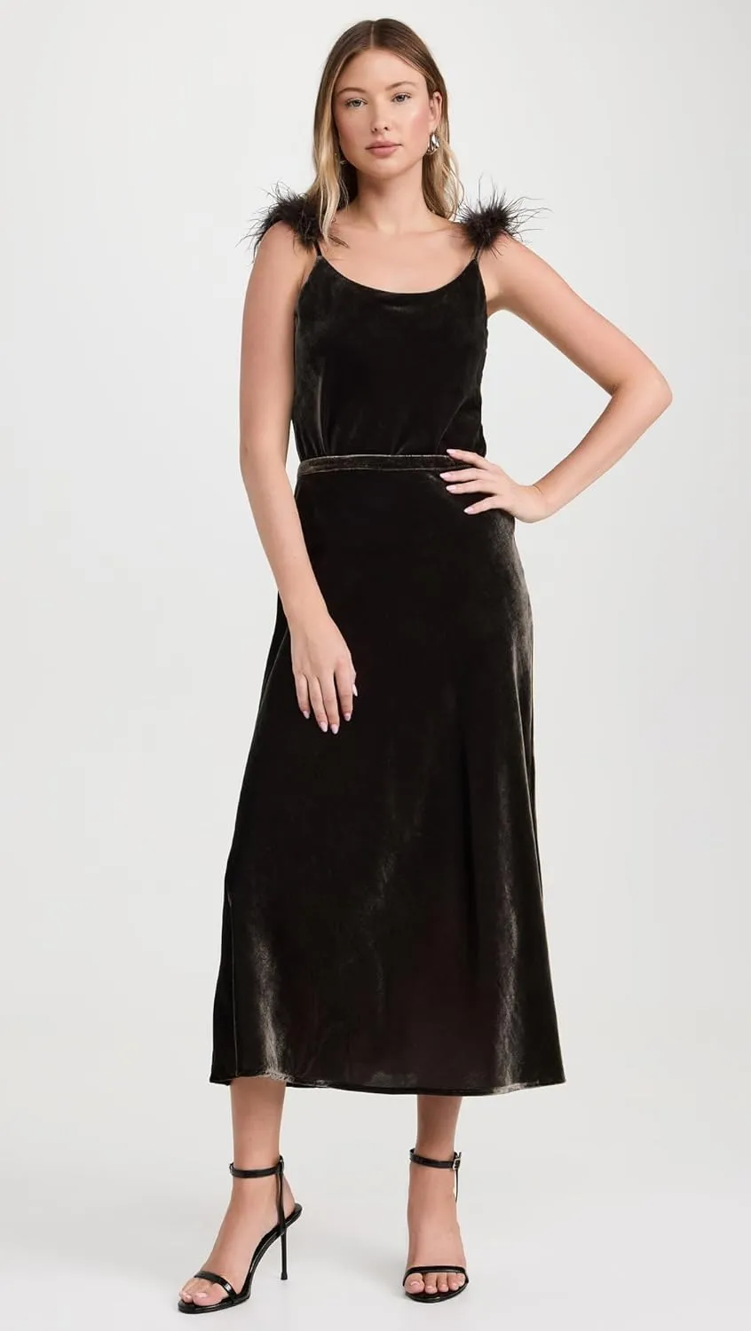 WAYF Women's Sylvie Slip Skirt