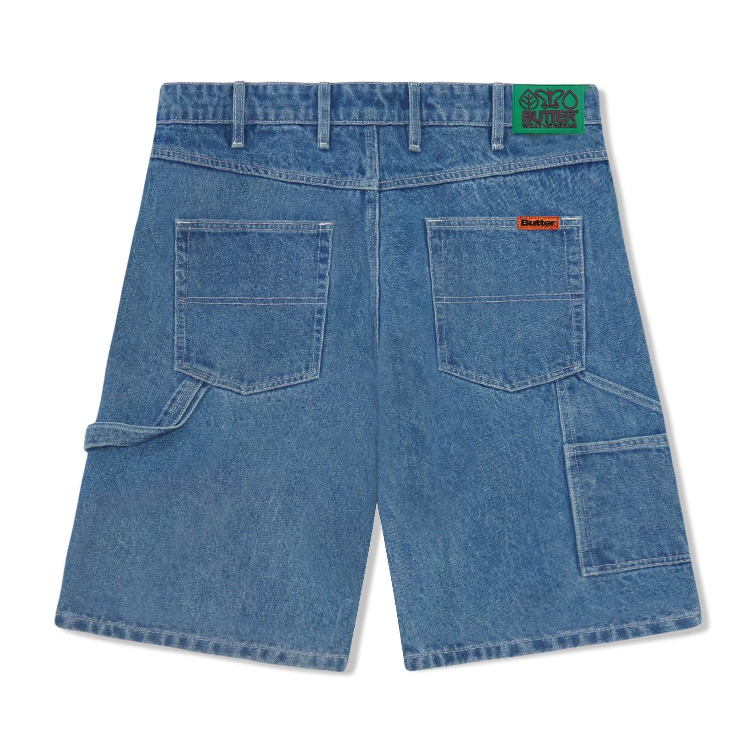 Weathergear Heavyweight Denim Shorts - Mid Blue