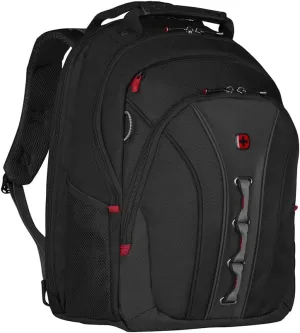 Wenger Legacy 16 inch Laptop Backpack, Men's and Women's Laptop Bag, Black/Gray, One Size