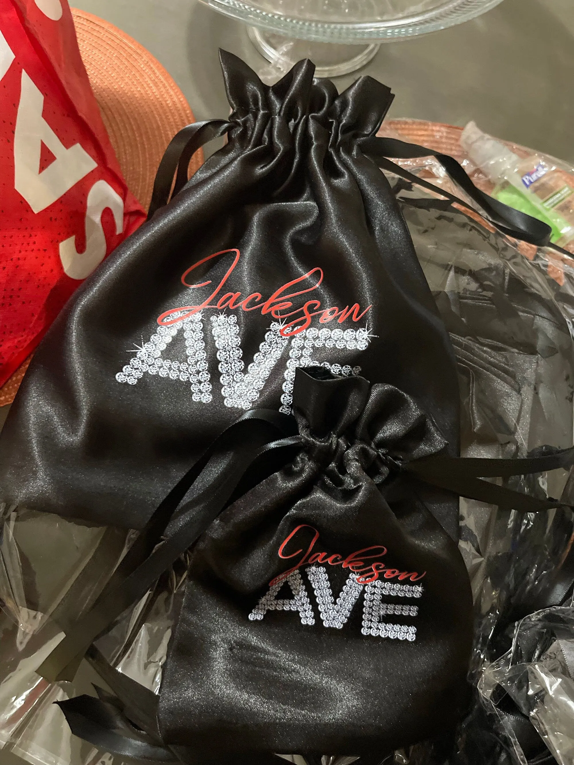 White/Black Satin Favor Bags, Custom Satin bags, Satin bags,Hair Extension Bags,Jewelry Bags,Jewelry pouch,Cosmetic Bags,Gift Bags