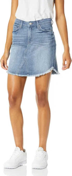 William Rast Women's Joey Denim Skirt, Summer Dream-Fray Hem, 24