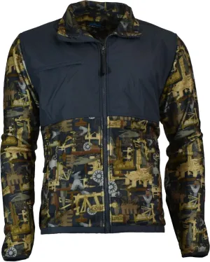 Windbreaker Water Resistant Full Zipper Jacket - Tri-Mountain Oilfield Camo Brown