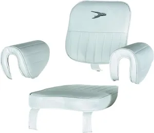 Wise 8WD1007-2-710 Captains Chair Cushion Set Only, White