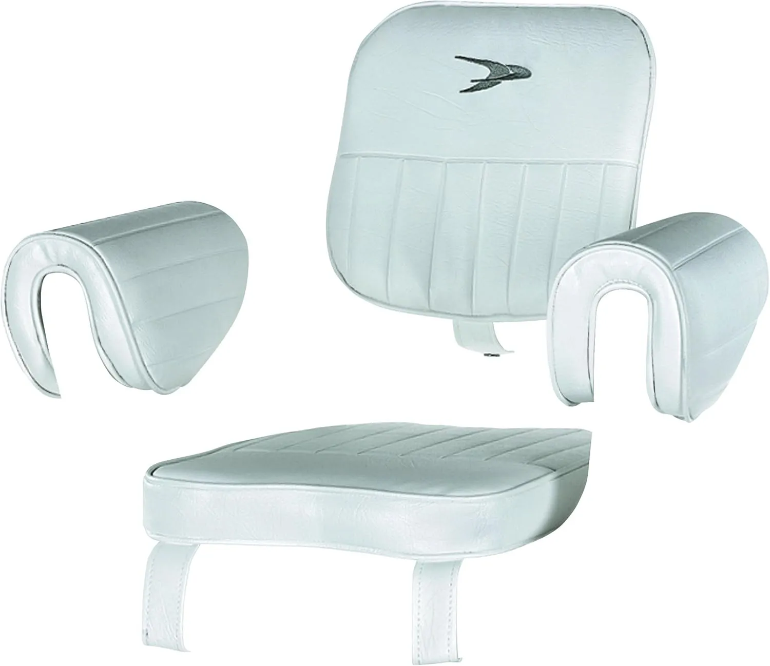 Wise 8WD1007-2-710 Captains Chair Cushion Set Only, White