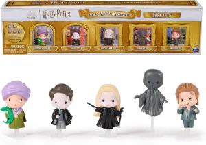 Wizarding World Harry Potter, Micro Magical Moments Dark Arts 5-Pack Figures Set & Display Cases (Amazon Exclusive), Kids Toys for Ages 6 and up