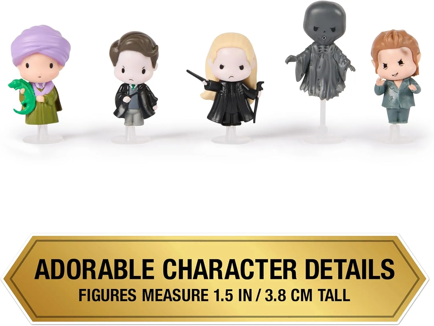 Wizarding World Harry Potter, Micro Magical Moments Dark Arts 5-Pack Figures Set & Display Cases (Amazon Exclusive), Kids Toys for Ages 6 and up