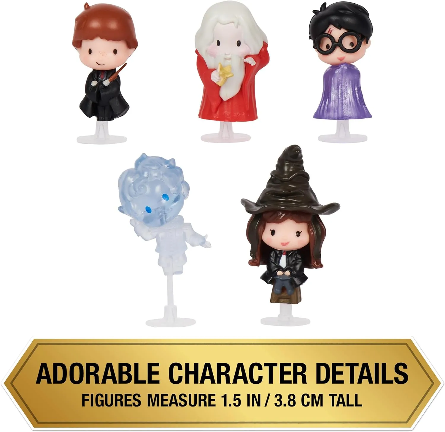 Wizarding World Harry Potter, Micro Magical Moments Hogwarts 5-Pack Figures Set & Display Cases (Amazon Exclusive), Kids Toys for Ages 6 and up