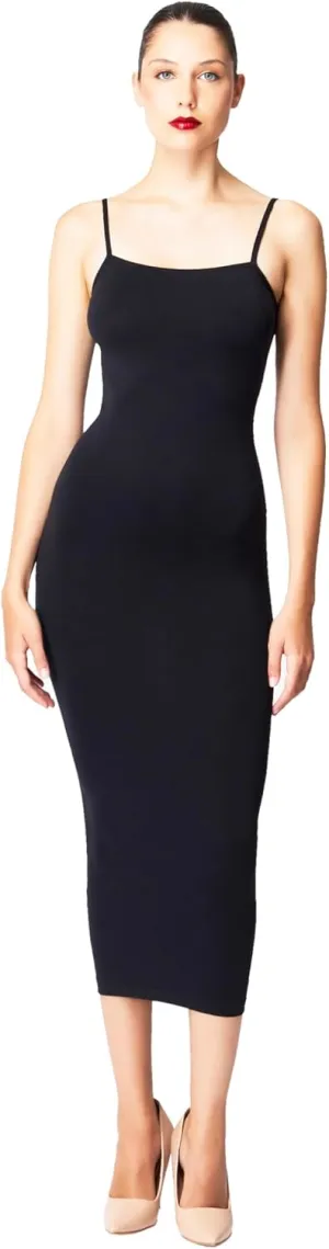 Wolford Strap Fatal Tube Dress for Women Iconic Slim-Fit Seamless with Delicate Spaghetti Straps Elegant Cocktail Formal Wear