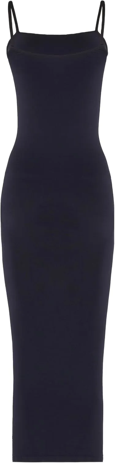 Wolford Strap Fatal Tube Dress for Women Iconic Slim-Fit Seamless with Delicate Spaghetti Straps Elegant Cocktail Formal Wear