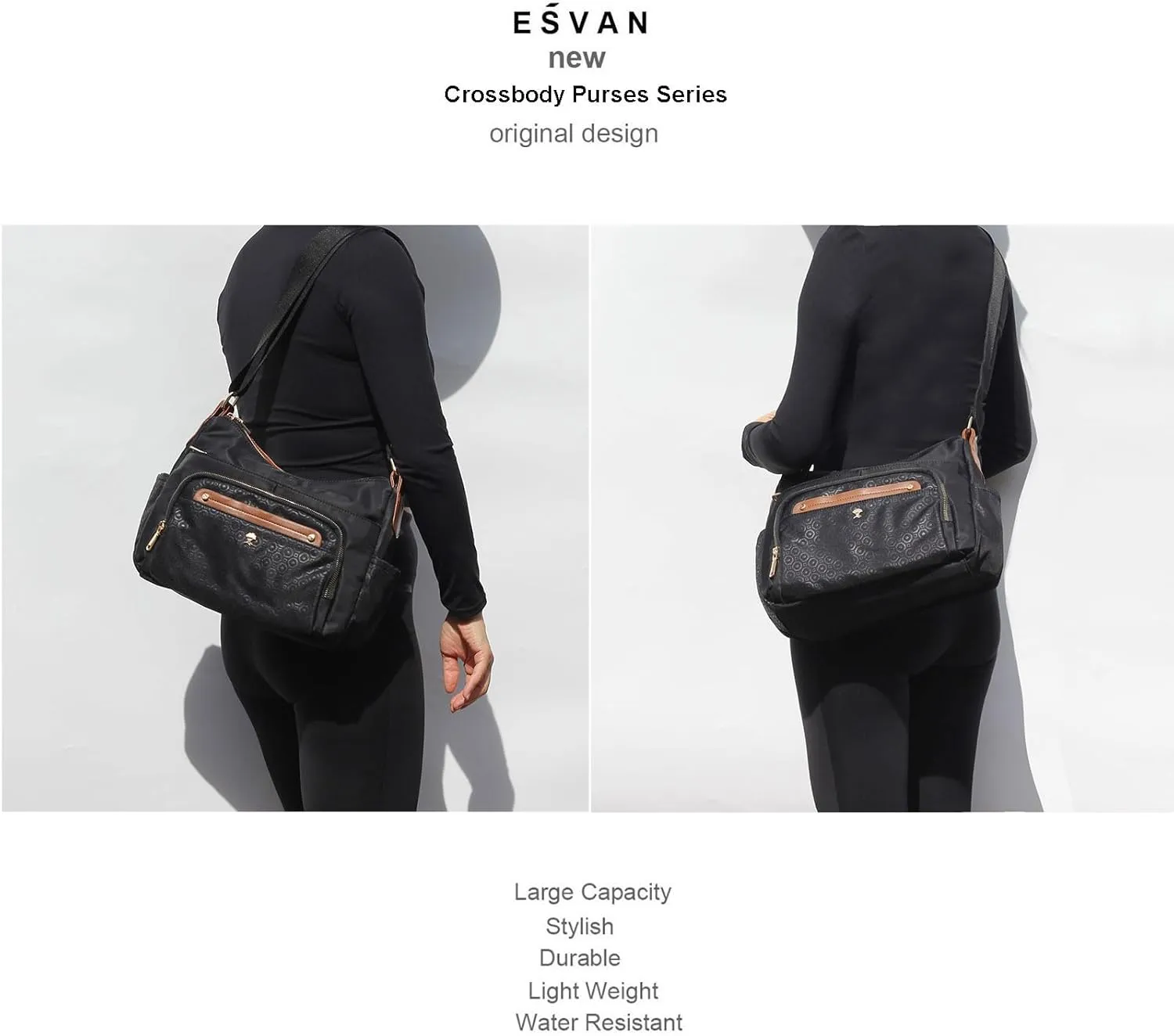 Women Crossbody Bag Shoulder Handbag Multiple Pockets Bag Ladies Messenger Bag Purse Fashion Tote