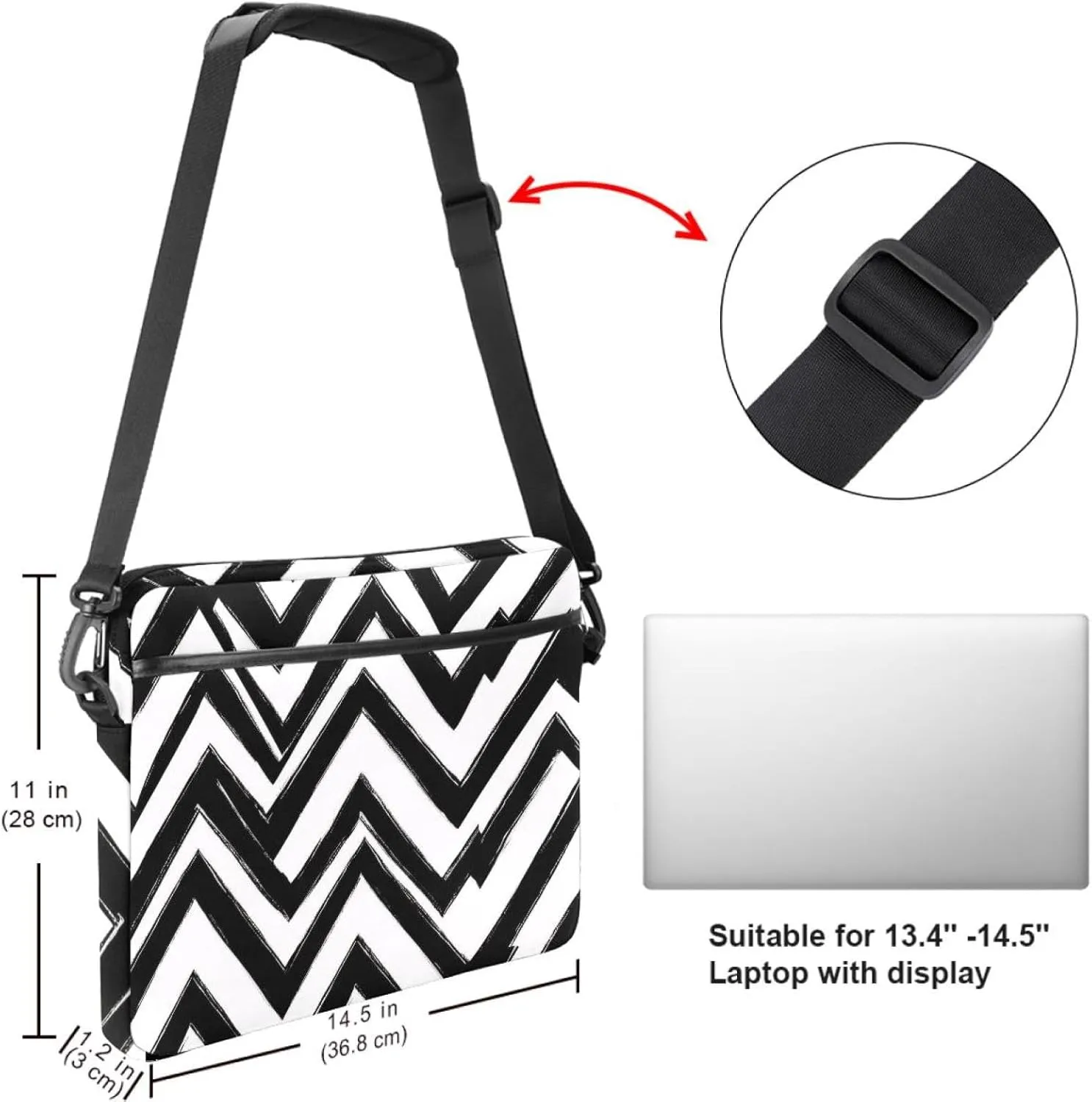 Women Laptop Bag Line Art Roses Sage Green Background Laptop Computer Bag Work Tote Bag Shoulder Messenger Bag