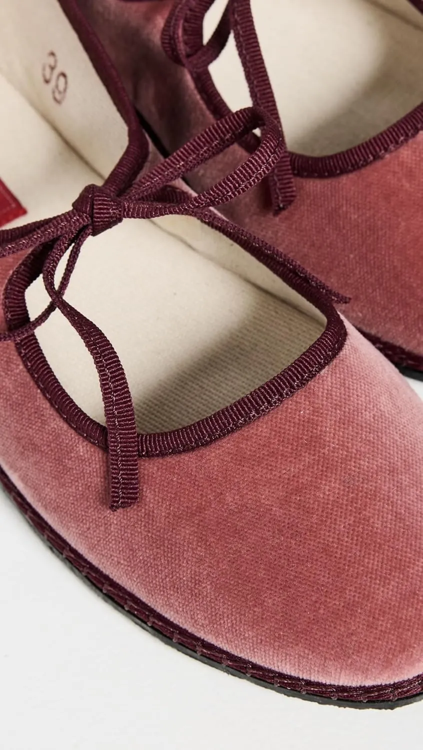 Women's Mary Jane Velvet Brigitte Flats