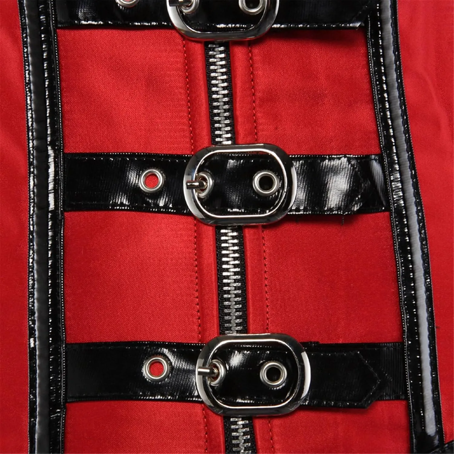 Women's Steampunk Faux Leather Bustier Halter Shoulder Straps Underbust Corset Top