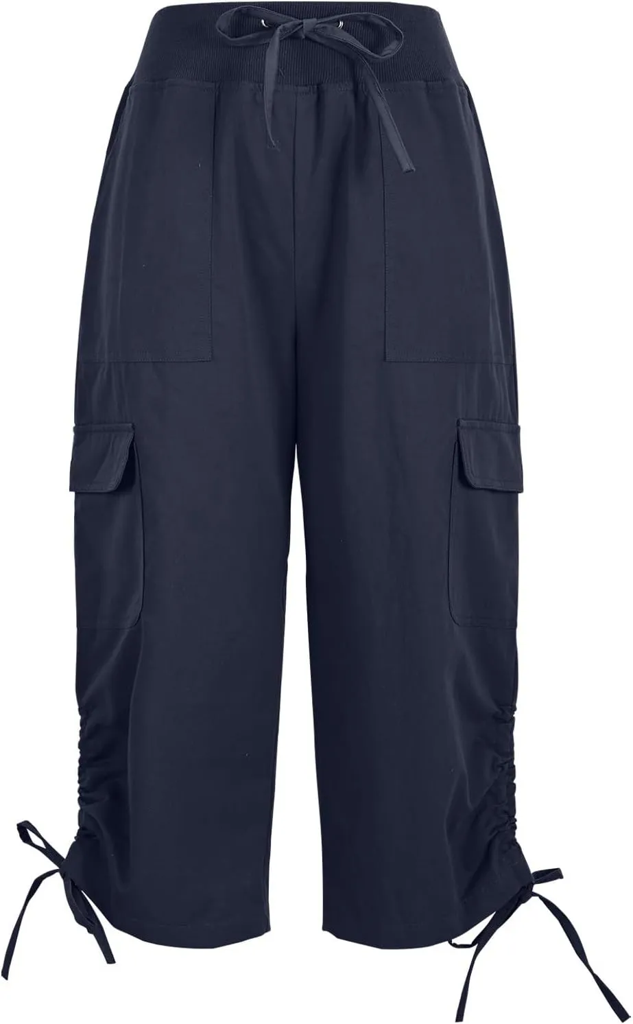 Womens Summer Pants Plus Size Loose Athletic Elastic Waist Casual Jogging Capri Pants Comfortable Yoga Clothing 2025