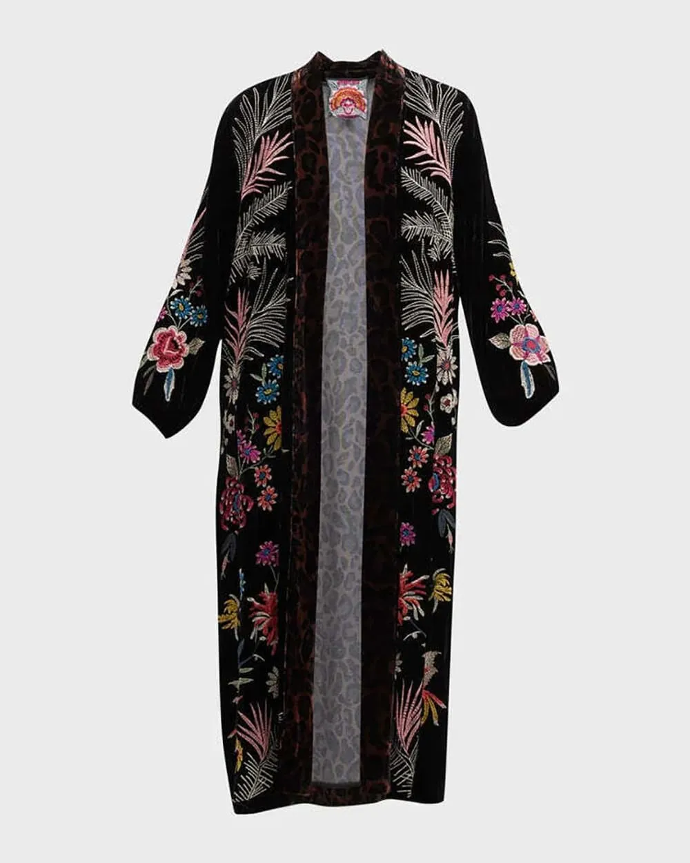 Women's Tiarei Velvet Bishop Sleeve Kimono Coat