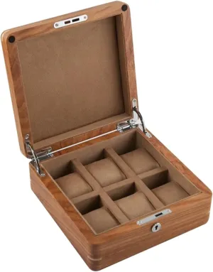 Wooden Watch Box Watch Storage Box With Lock Men And Women Universal Watch Storage Box 20.5 * 20.5 * 9CM(Light)
