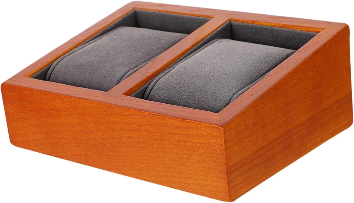 Wooden Watch Storage Box Elegant Display Case for Pocket Watches Jewelry