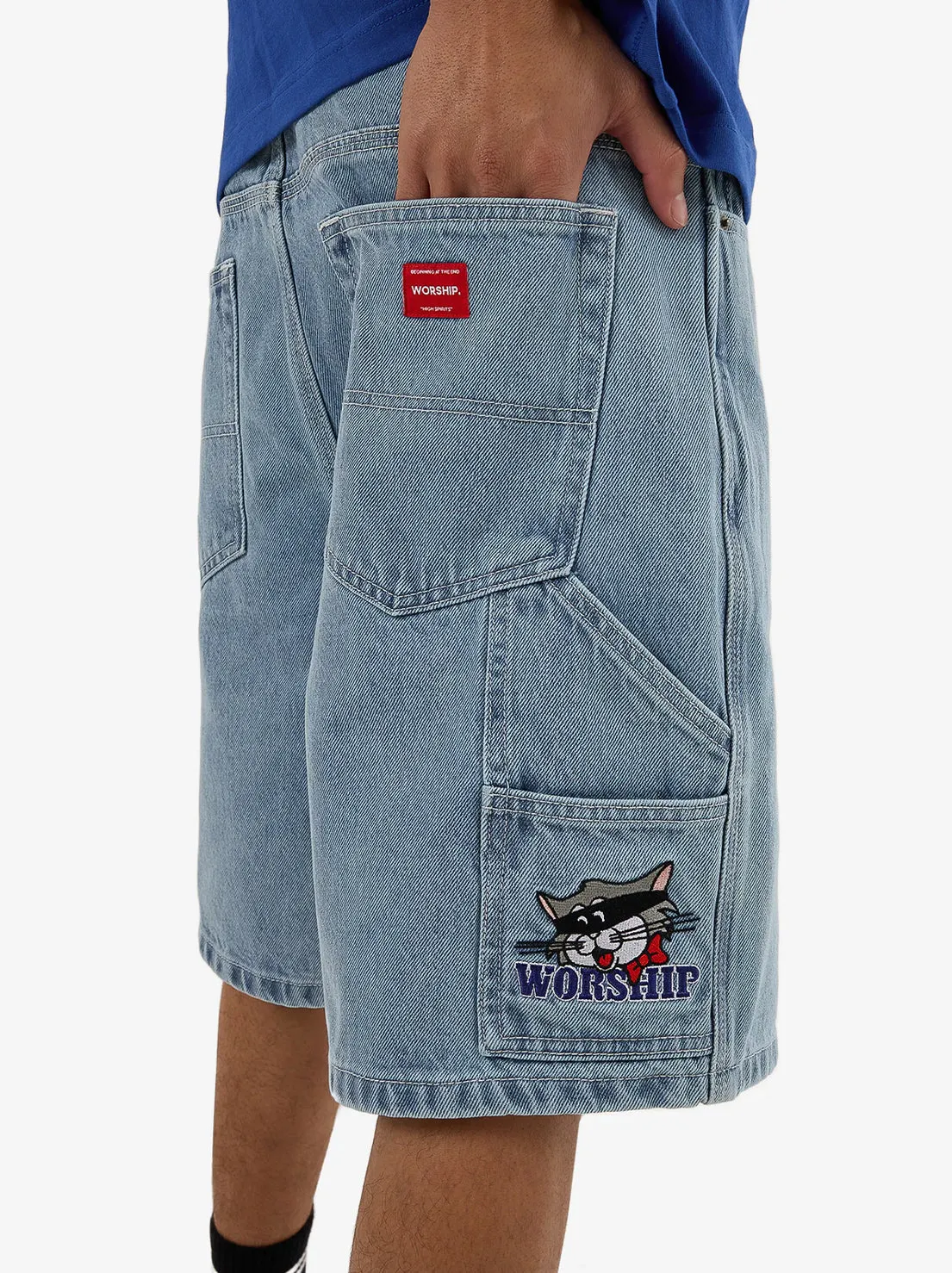 Worship - Cat Burglar Carpenter Short - Spirit Blue