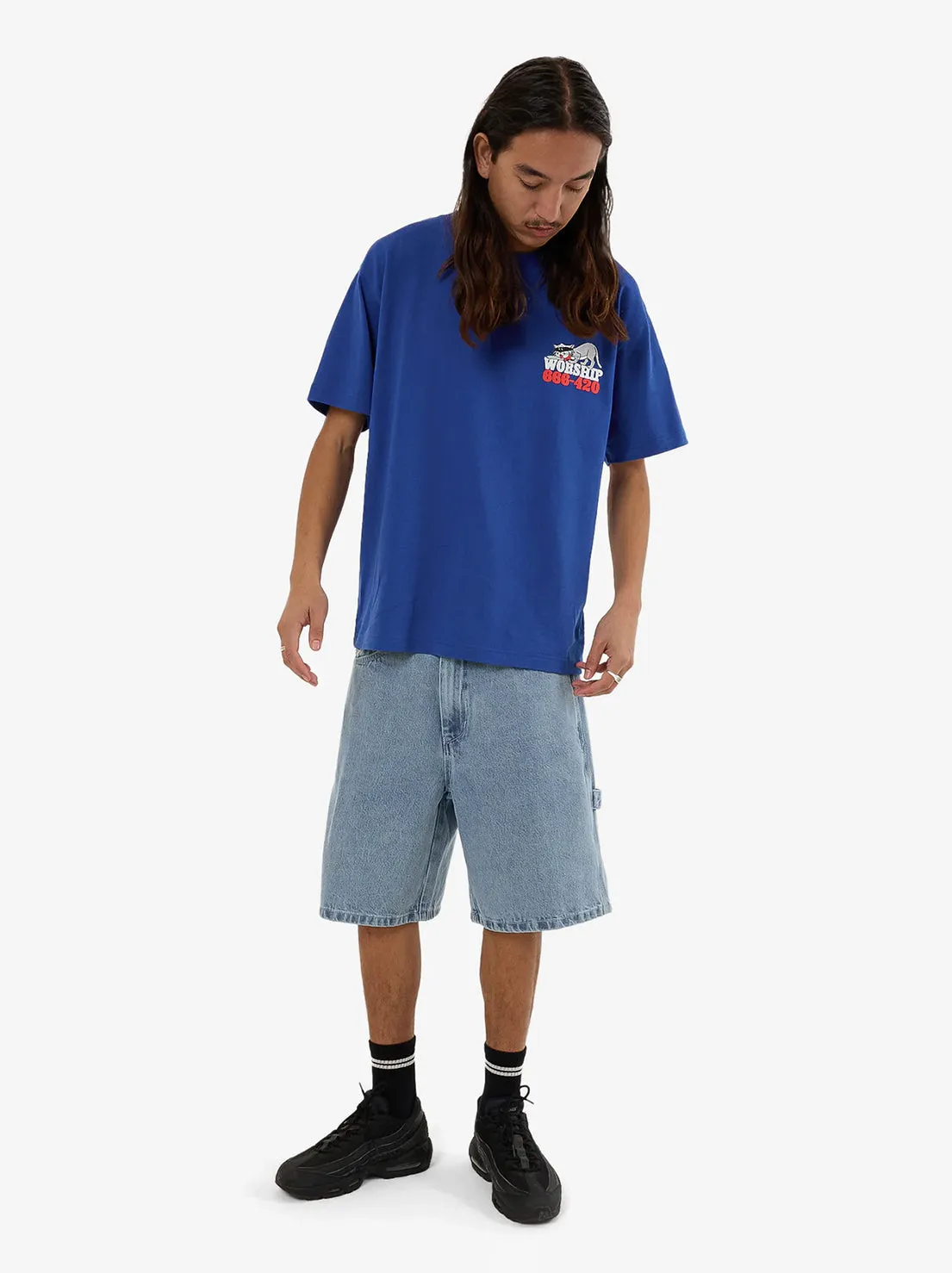 Worship - Cat Burglar Carpenter Short - Spirit Blue