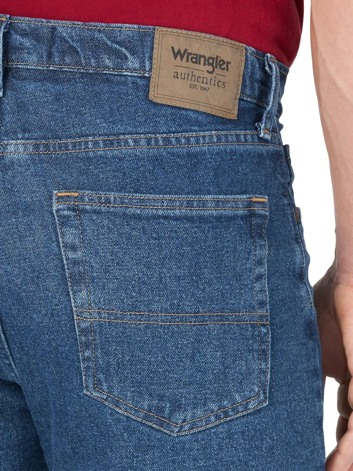 Wrangler Authentics Men's Classic Relaxed Fit Five Pocket Jean Short