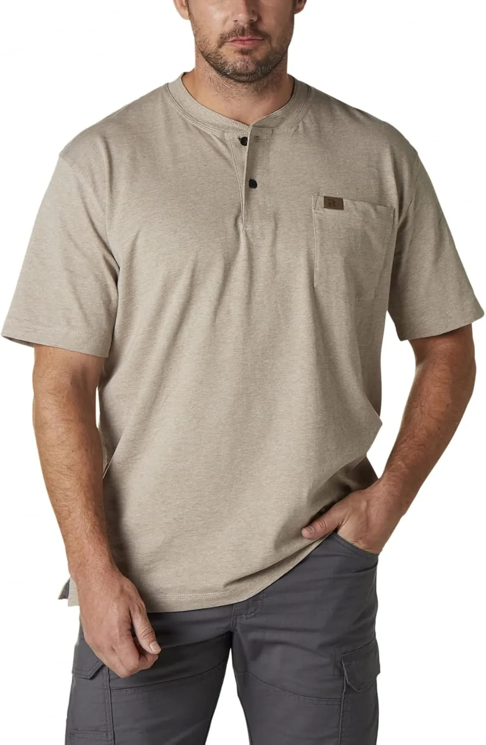 Wrangler Men's Short Sleeve Henley T-Shirt