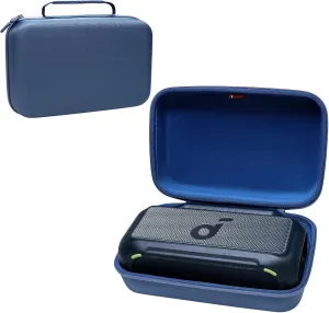 XANAD Hard Case for Soundcore Boom 2/1 Outdoor Portable Bluetooth Speaker - Travel Protective Carrying Storage Case Bag(Blue)