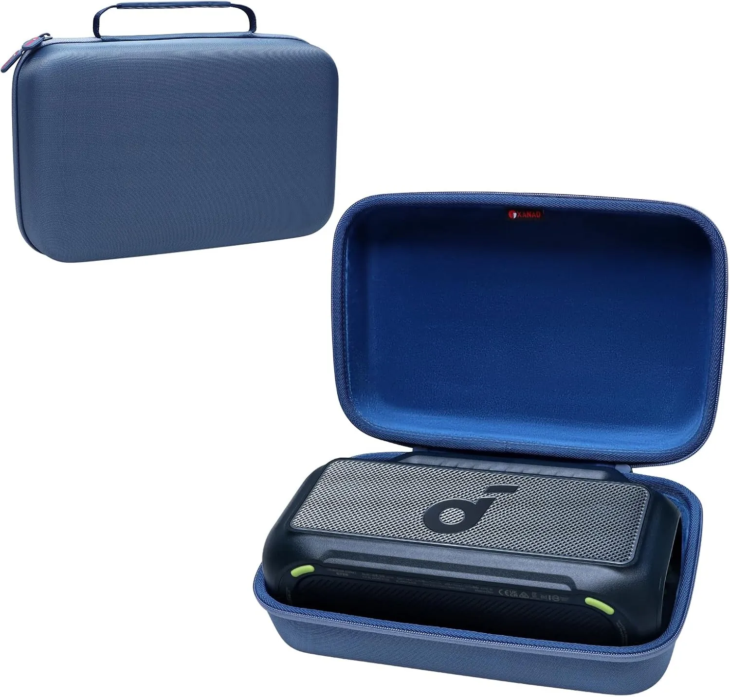 XANAD Hard Case for Soundcore Boom 2/1 Outdoor Portable Bluetooth Speaker - Travel Protective Carrying Storage Case Bag(Blue)