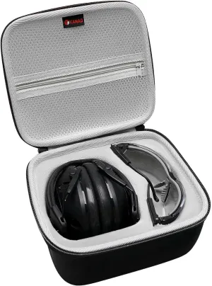XANAD Hard Case for Walker's Patrior Razor/Howard Leight/Peltor Sport Tactical/Pro For Sho 34dB Ear Shooting Earmuff
