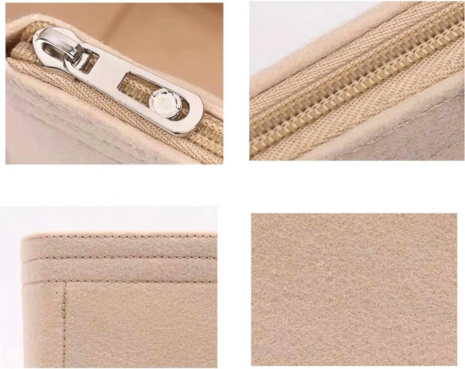 Xoppia Bag Organizer compatible with Dior Medium D-Journey Bag. Felt Insert Liner for Women Handbag. (Black, Style A: Expposure)