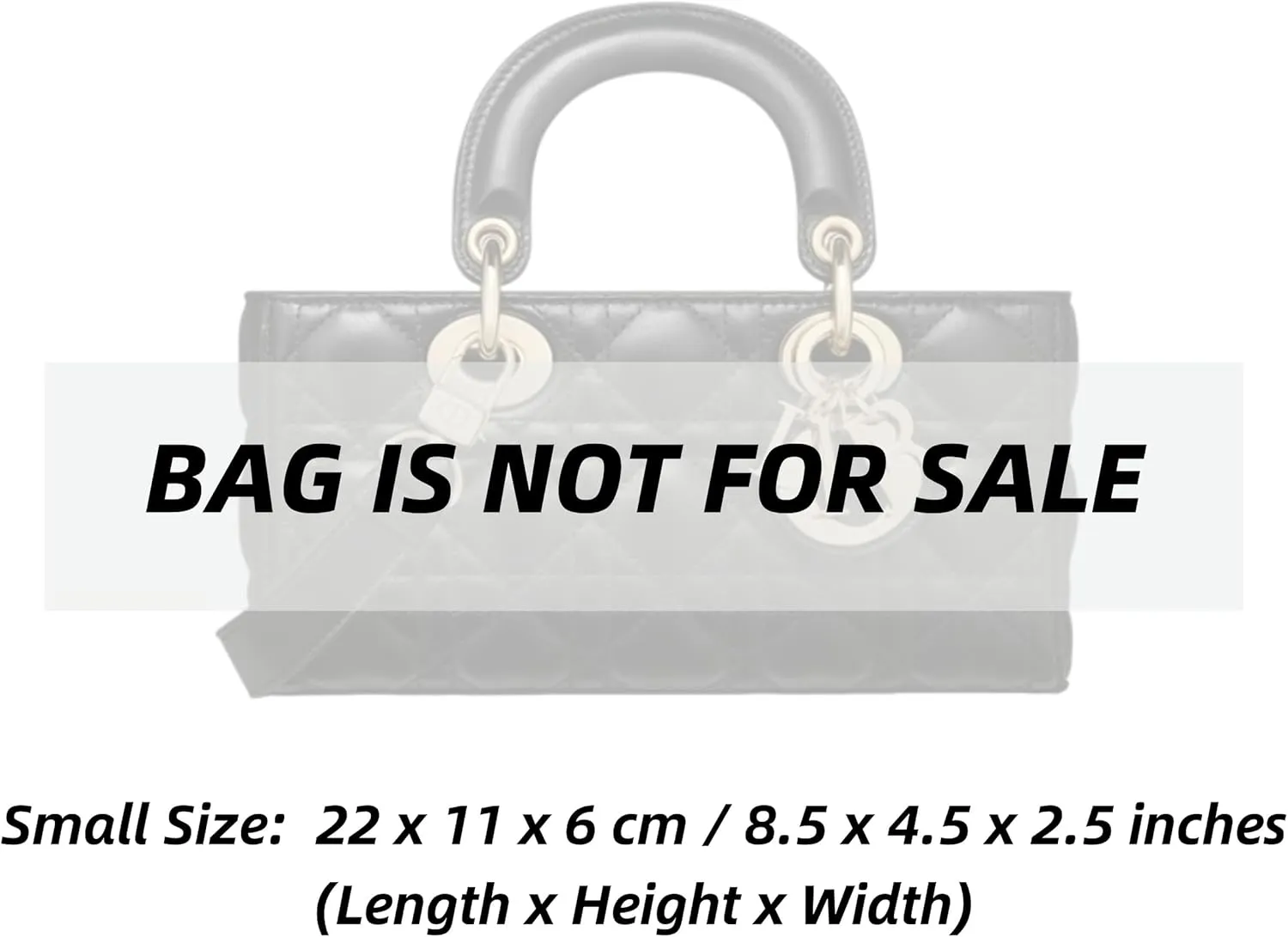 Xoppia Bag Organizer compatible with Dior Small Lady D-Joy Bag. Felt Insert Liner for Women Handbag. (Brown, Style A: Exposure)