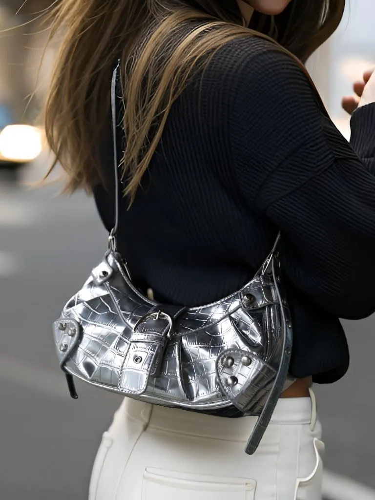 Y2k Purse, Shoulder Bag Purses Tote Bag for Women Trendy Y2k Bag Small Purses for Women