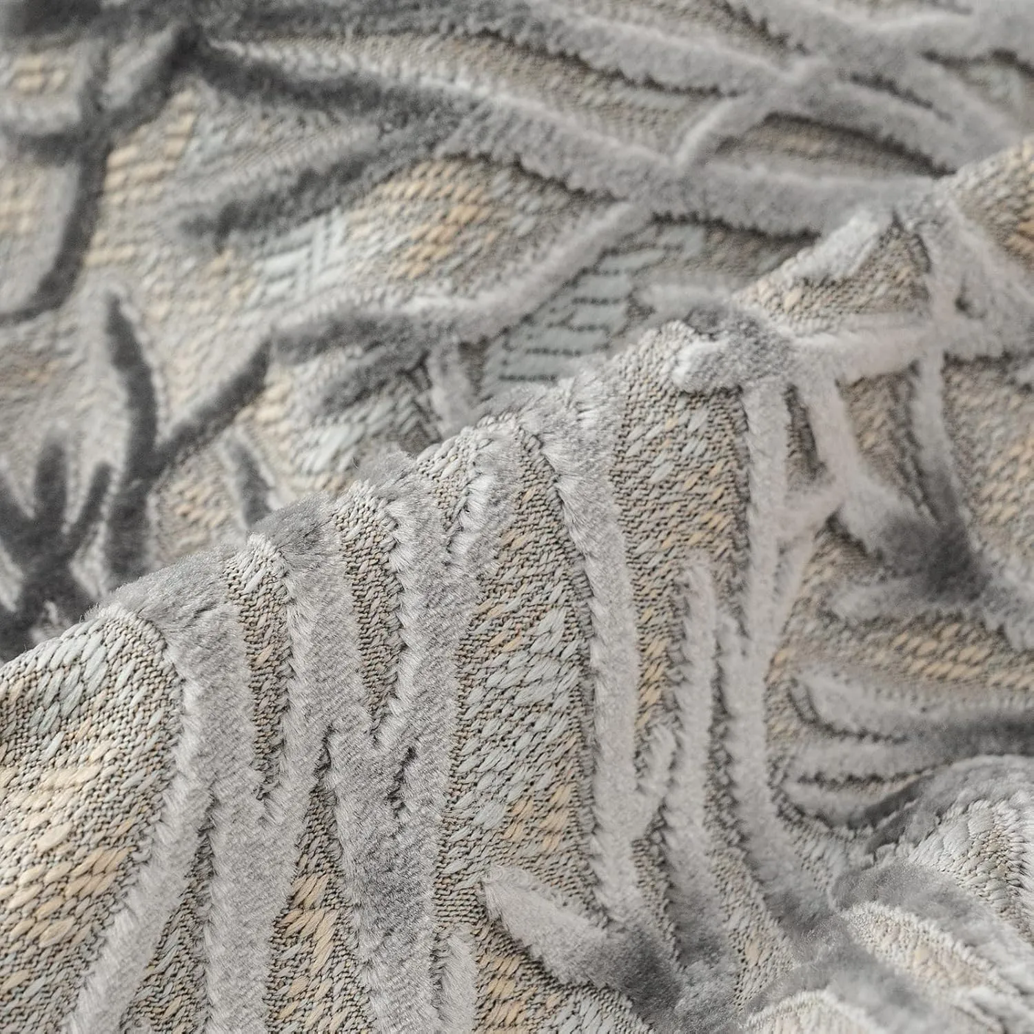 Yangest Dark Grey Twigs Throw Pillow Cover Branches Velvet Cushion Case Neutral Pillowcase for Sofa Couch Bedroom Living Room Home Decor,20x20 Inch