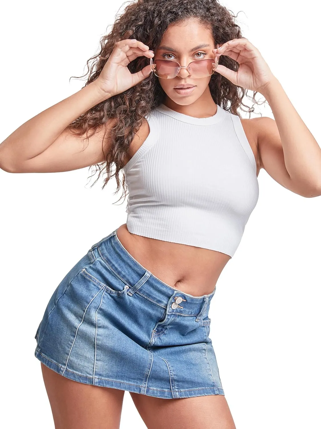 YMI Jeans Women’s Denim Micro Skirt