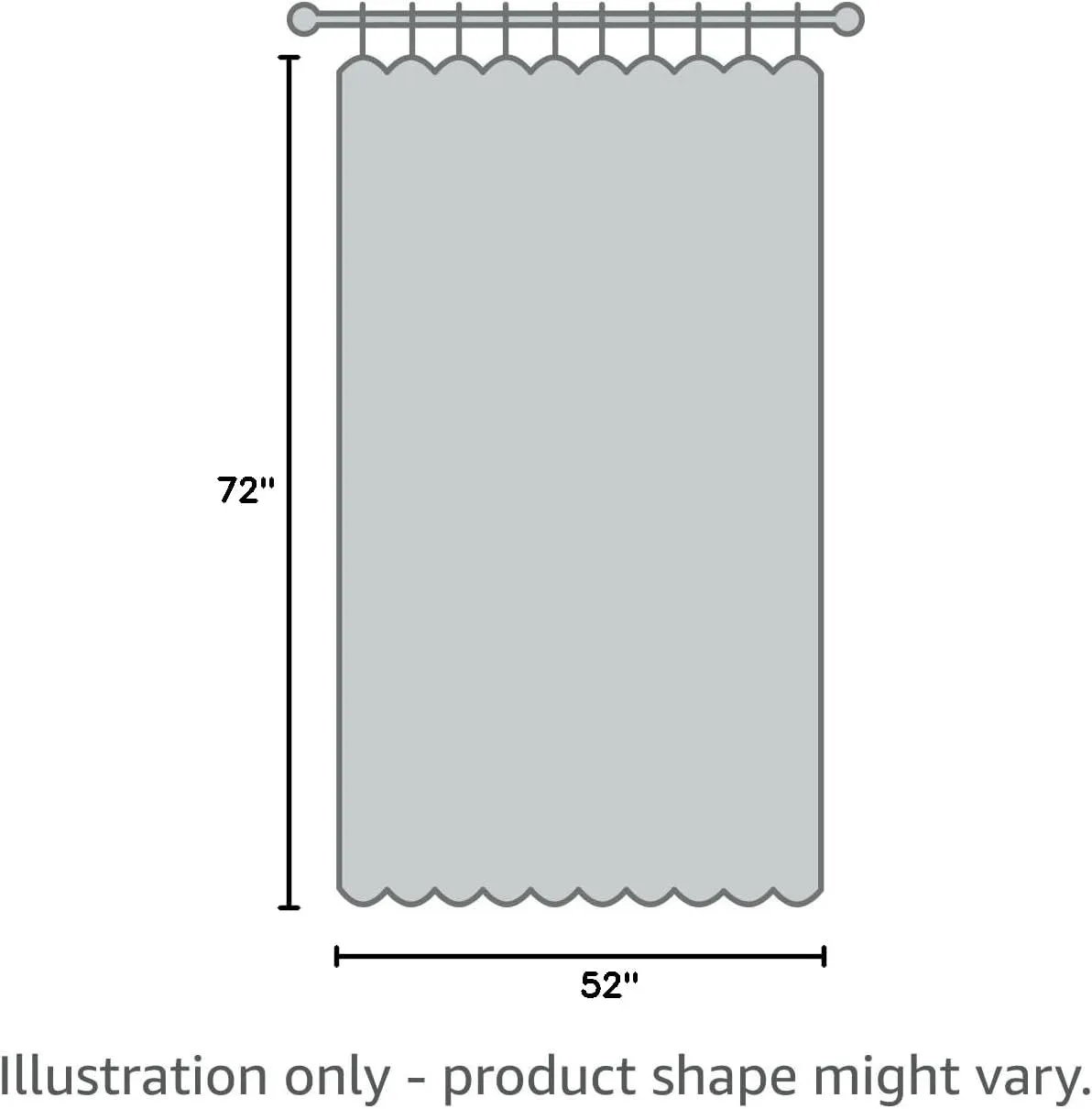 YoungsTex Light Grey Linen Curtains 72 Inch Length for Living Room, Back Tab Light Filtering Semi Sheer Drapes for Dining Room Bedroom Rod Pocket Window Treatments, 52 X 72 Inch, 2 Panels