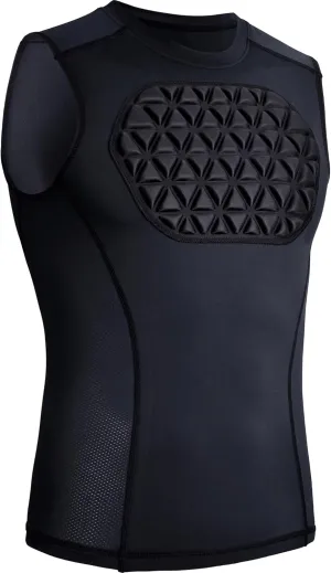 Youth Baseball Chest Protector Padded Compression Shirt Support Softball Football Heart Sternum Guard
