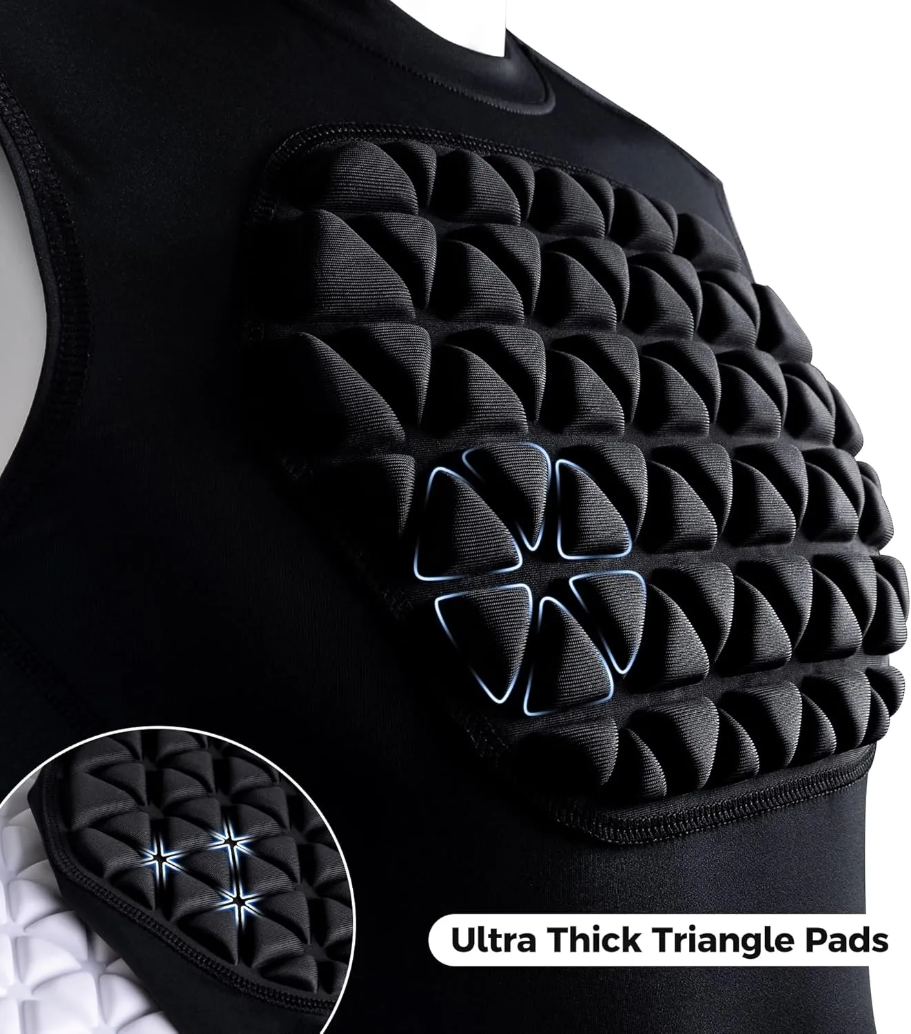Youth Baseball Chest Protector Padded Compression Shirt Support Softball Football Heart Sternum Guard