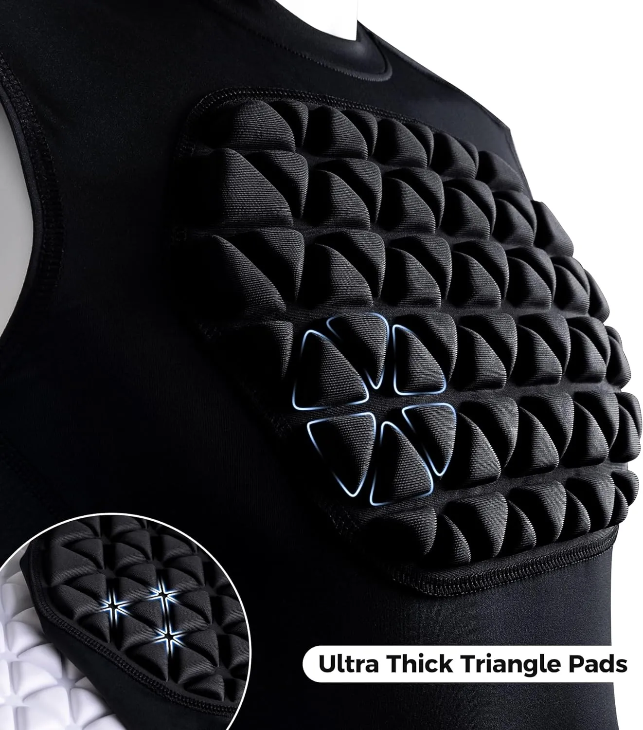 Youth Baseball Chest Rib Protector Padded Compression Shirt Support Softball Football Boys Girls Heart Sternum Guard