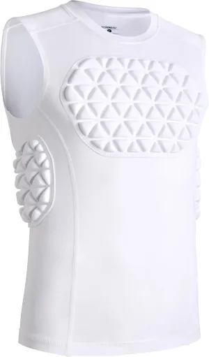 Youth Baseball Chest Rib Protector Padded Compression Shirt Support Softball Football Boys Girls Heart Sternum Guard