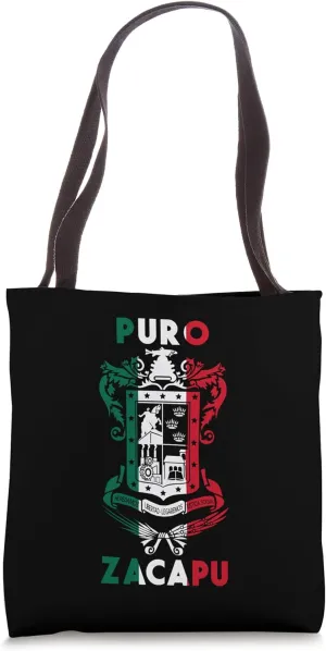 Zacapu Michoacan Mexico Escudo Y Lema Arte Emblem Merch Tote Bag